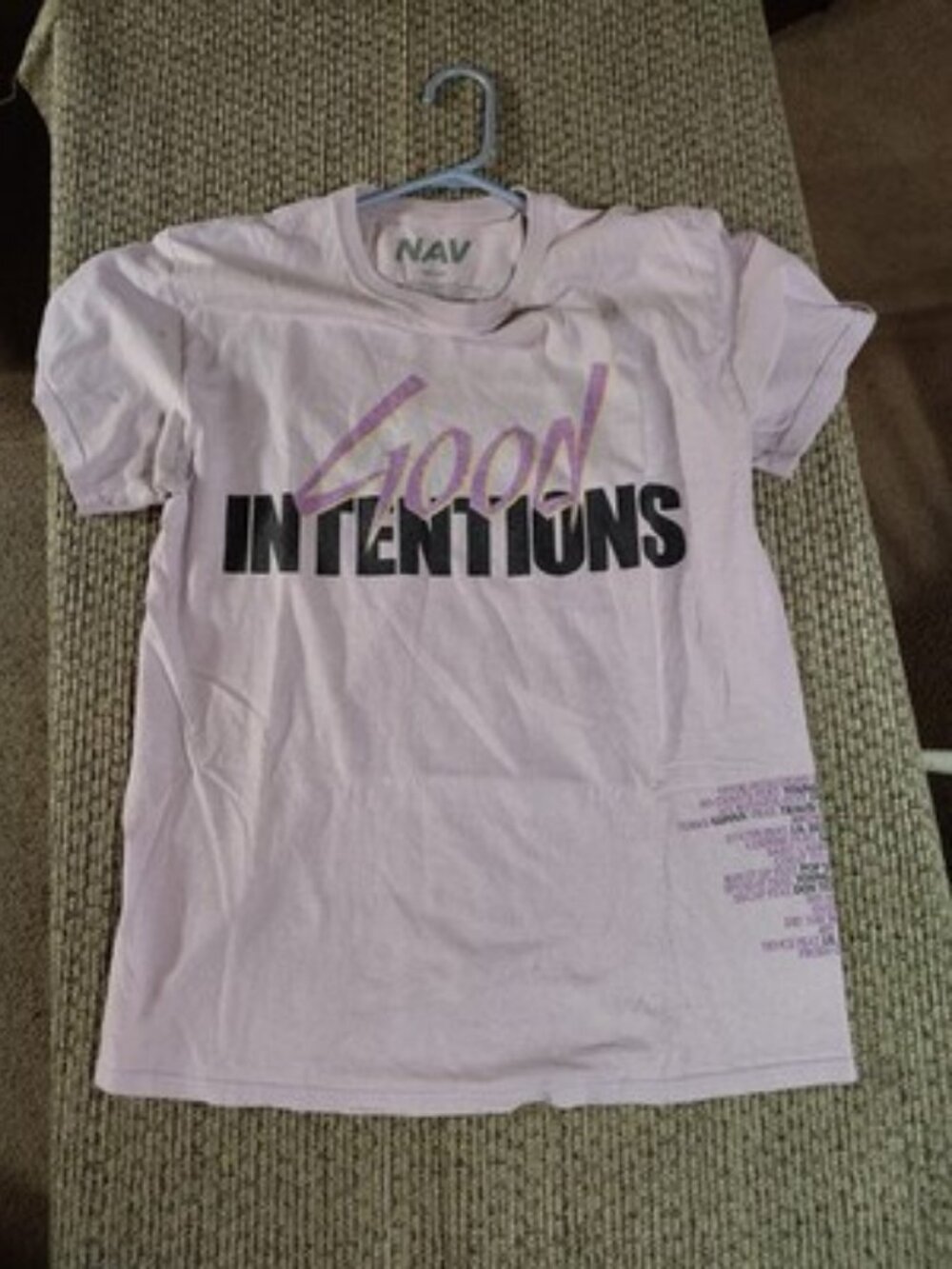 NAV X VLONE GOOD INTENTIONS Doves Tee Size M